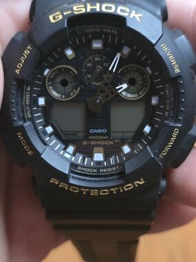 Casio G-Shock Black and Gold Sport Watch